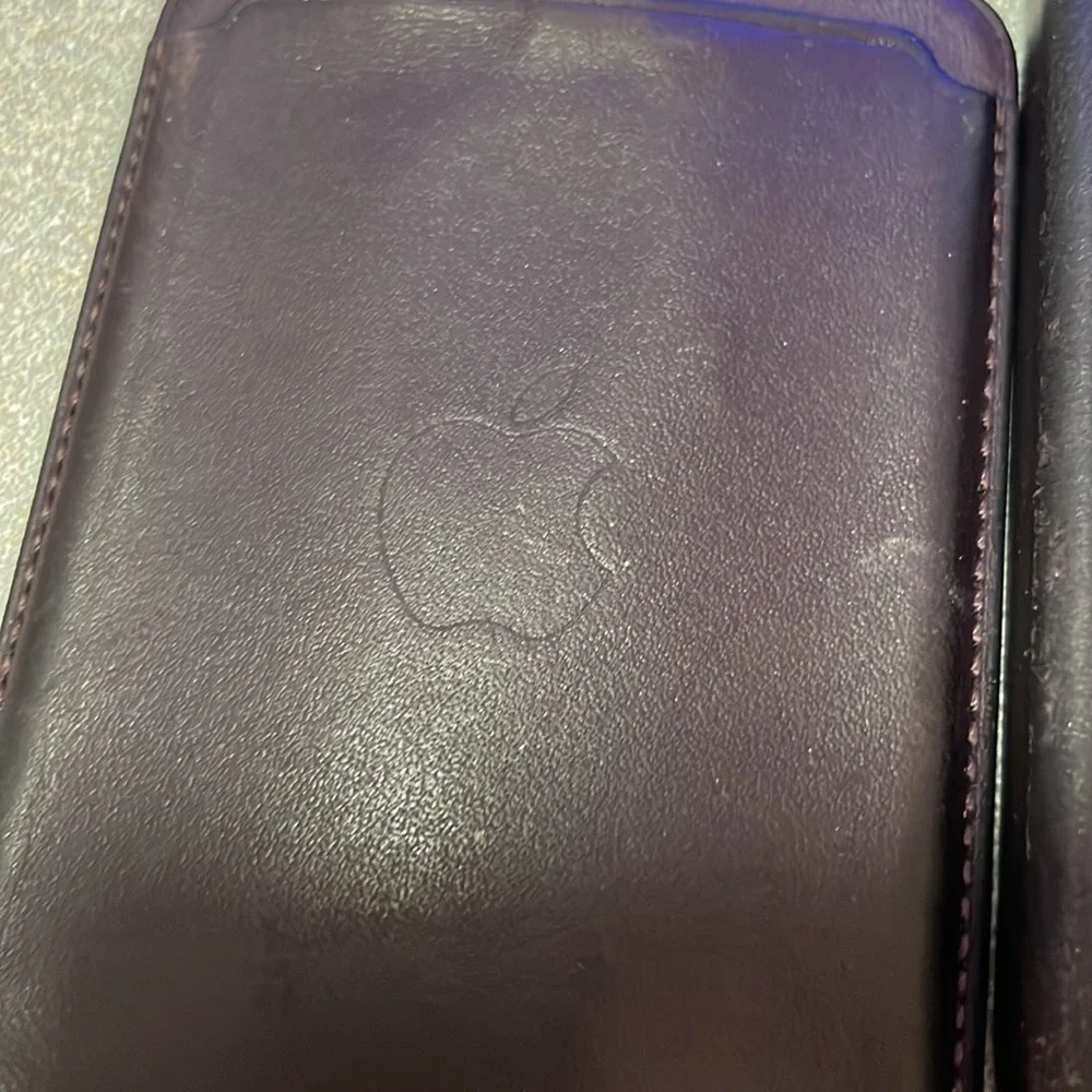 Apple phone case with magnet of credit card . 100’/. Lather plus one clear case